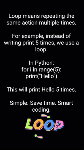 Python Loop Explained in 30 Seconds 🔥 | Beginner Friendly Coding