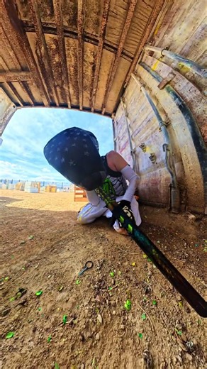 Tossing a Concussion and breaching the castle in paintball. Multi-elimination with bonus balls