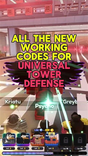 All New Codes in Universal Tower Defense Roblox (Update)