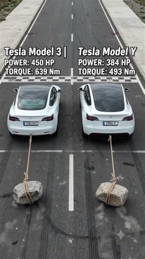 Tesla Model 3 vs Tesla Model Y 2026 Pulling Test Video 41