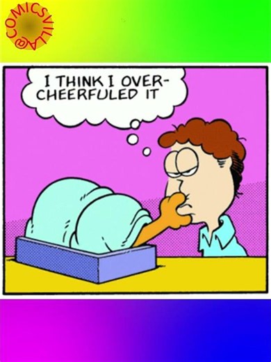 Garfield: Jon Just Over Cheerfueled the Day @comicsvilla