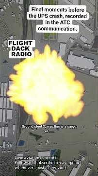 UPS Pilot’s Final Moments Before the Crash! #crash #pilot #engine