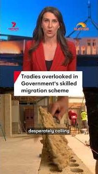Tradies overlooked in Government's skilled migration scheme