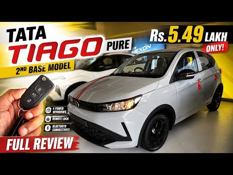 Tata Tiago Pure 2026 | 2nd Base Model Full Review 🔥 Price ₹5.49 Lakh | Best Budget Hatchback?
