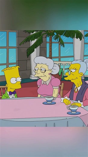 Bart flatters elderly people #simpsons