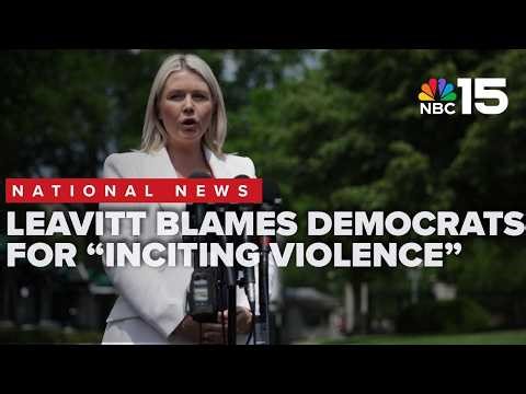 Leavitt blames Democrats' rhetoric for inciting violence after assassination attempt