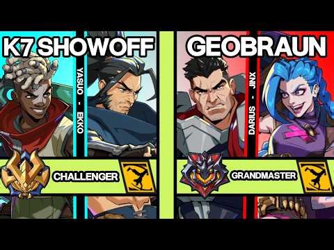 2XKO ▰ K7 SHOWOFF (Yasuo-Ekko) vs GEOBRAUN (Darius-Jinx) ▰ 2XKO Pro Replays