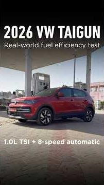 2026 VW Taigun fuel efficiency tested #shorts