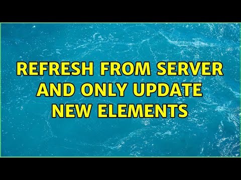 Refresh from server and only update new elements