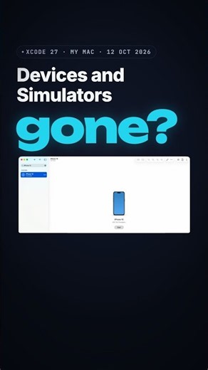 Where did Devices and Simulators go in Xcode 27?