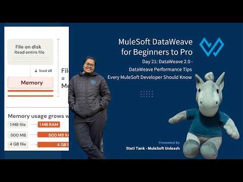 Day 21:MuleSoft DataWeave 2.0| STOP Making DWL Slow | Speed Up Mule App | 3 Performance Tips 1 Need