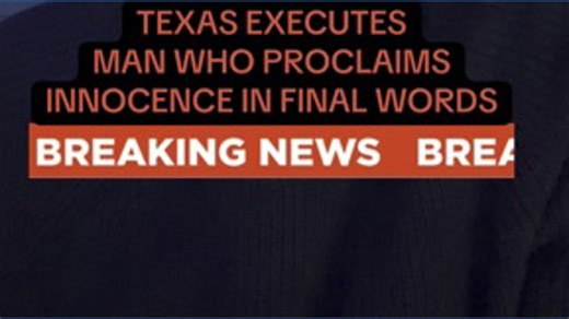 Texas death row inmate proclaims innocence before execution