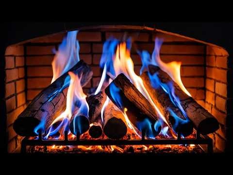 Warm Cozy Fireplace Ambience in 4K 🔥 Fall Into Deep Relaxation with Color-Changing Flames