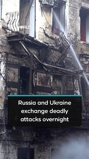 Russia and Ukraine trade lethal attacks overnight