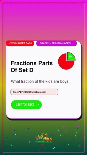 Grade 2 Math Practice: Fractions Parts Of Set D