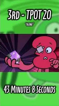 Which TPOT episode is the LONGEST? (as of TPOT 25) #shorts #bfdi #tpot