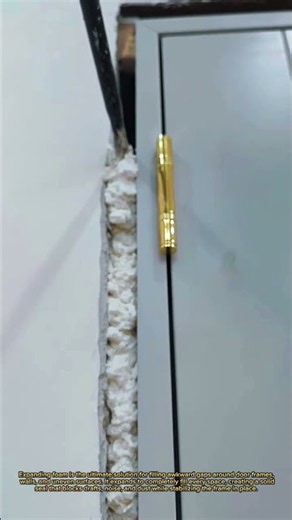Fill & Seal Door Gaps Perfectly — Quick Expanding Foam Trick! #smarttool
