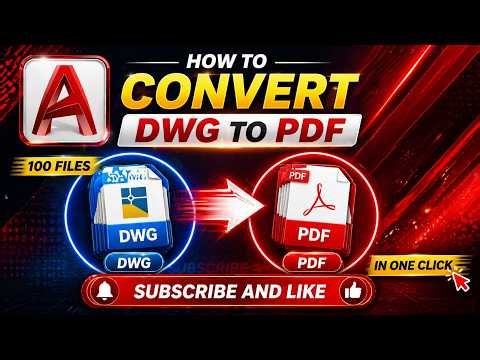 AutoCAD DWG to PDF Conversion Made Simple | One Click Solution | DWG to PDF