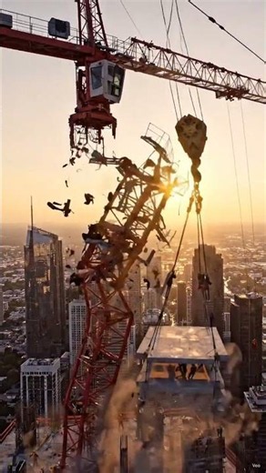 What Happens If a Tower Crane Collapses? 😱 | Tower Crane Failure | Civil Engineering #shorts s