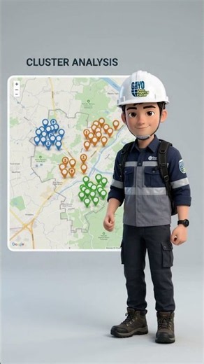 GIS CLUSTER ANALYSIS | Cara Mengelompokkan Data dengan GIS #shorts