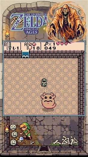 The Legend of Zelda - Oracle of Ages | Giant Ghini Boss | GBC | #retrogaming #retrogame #Zelda #nes