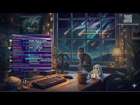 🔴 24/7 Sci-Fi Space Ambience | Real Meteor Echoes & Cosmic Ghosts (Live Scatter)