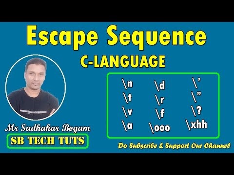 Escape Sequences | C Language | C Programming