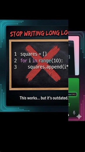 Stop Writing Long Python Loops ❌ Do This Instead ✅