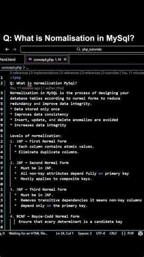 What is normalization MySql | #shorts #mysql #sql