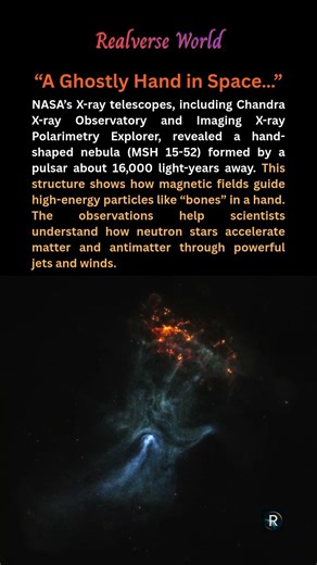 A Ghostly Hand in Space… (NASA’s X-Ray Discovery) #spacefacts #space #universe #spacediscovery