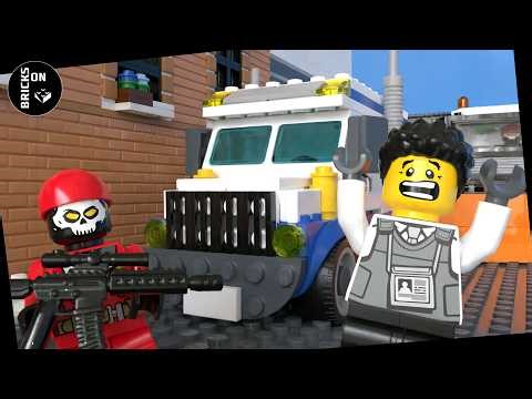 Lego Ruthless Crooks Money Truck Robbery Ice Cream Bandits Bank ATM Heist Police Chase