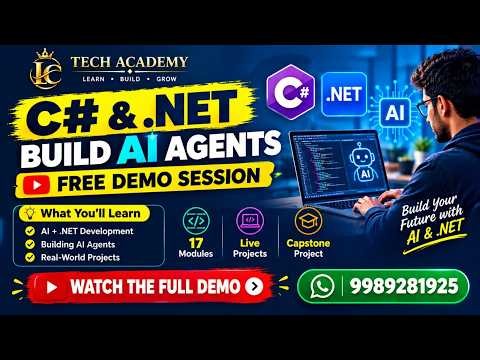 Become an AI-Powered .NET Developer 🚀 | C# + .NET + AI Agents