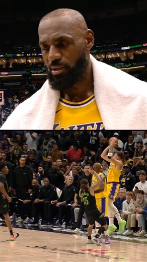 "He does it all the time, there's not one shot on the floor we don't think he can make...we know he's Luka Magic for a reason." 🥹 LeBron postgame on Luka's wild shot! 🪄 | NBA