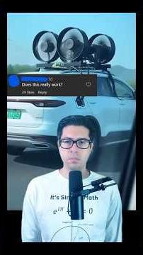 Wind turbines on electric car math. #mathematics #debunked #learnwithsherlock #edutainment