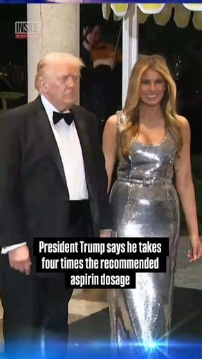 President Donald Trump revealed that he takes four times the daily aspirin dosage that doctors usually recommend. Trump says he takes 325 milligrams of aspirin a day for "cardiac prevention," but he acknowledges his doctors say he should really be taking a baby Aspirin dose, which is 81 milligrams. Inside Edition asked Los Angeles cardiologist Dr. Rigved Tadwalkar for his opinion on the president's aspirin regimen. #PresidentTrump #aspirin #news | Inside Edition