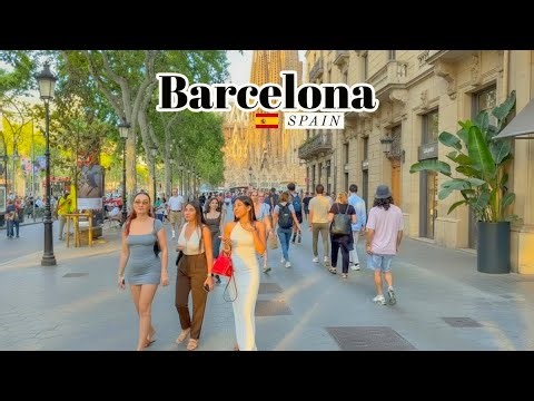 Barcelona, Spain 🇪🇸- 4K HDR Walking Tour 