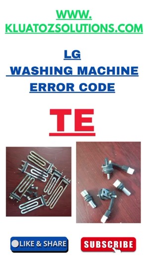 TE error lg washing machine