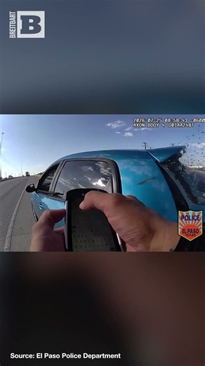 Vehicle Smashes Right Into Car Directly in Front of Police Officer