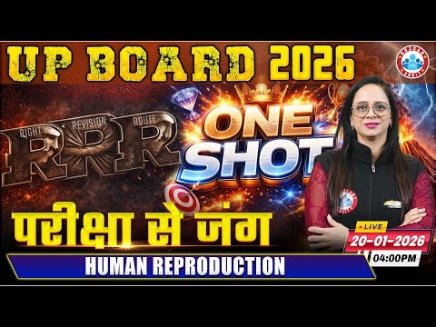 Human Reproduction RRR (Right Revision Route) One Shot | Class 12 Biology | UP Board English Medium