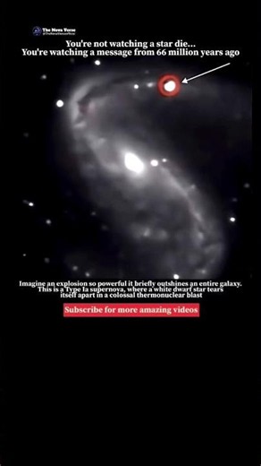 You’re Watching a Star Explode… 66 Million Years Later! 💥⭐ #aviloeb #cosmicweb #cosmicbulletin