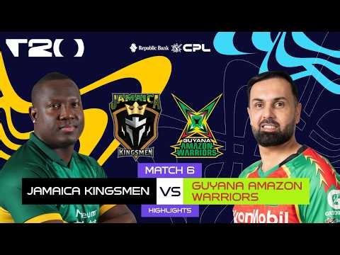 Highlights | Jamaica Kingsmen vs Guyana Amazon Warriors | CPL 2026