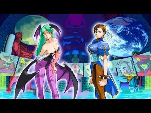 Marvel vs Capcom Chun-Li & Morrigan Playthrough | Arcade Mode Gameplay (MVC)