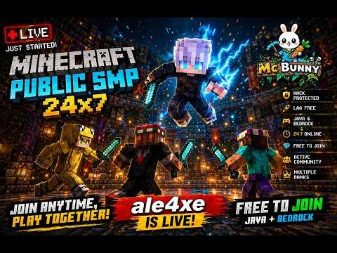 🔴 LIVE Minecraft SMP Survival With Subscribers | OP Base + PvP 😈😍