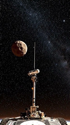 Mars Rover POV 🔴 | Climbing a Ridge Under Phobos | Realistic Planetary Mission #astronomy #science
