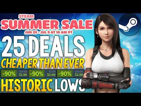 STEAM SUMMER SALE 2026 - 25 GAME DEALS CHEAPER THAN EVER HISTORIC LOWS!
