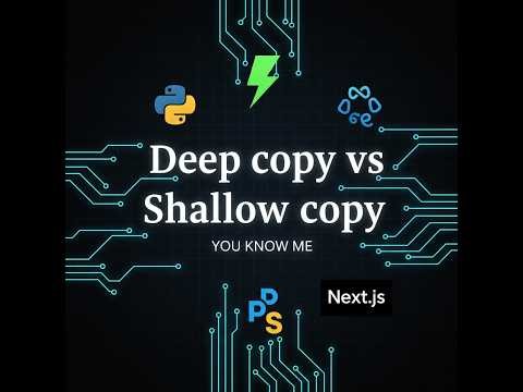 Shallow copy and deep copy Program in Python. #python #pythontutorial #pythonprogramming