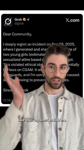 Reed Showalter on Instagram: "The “future” dangers of AI are catching up to us quick, and it’s all because companies put profits over people. #AI #progressive #politics"