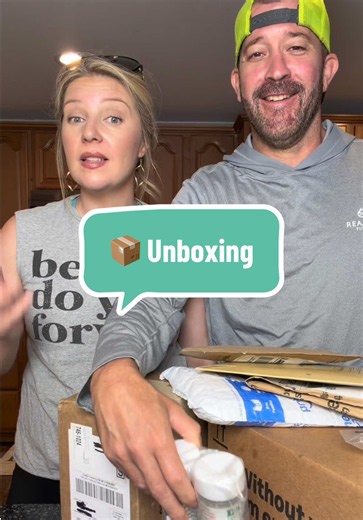 Unboxing Ep.14 on YouTube 🫶🏻😁 #calebandheather #couplecomedy #funny #unboxing #foryoupage