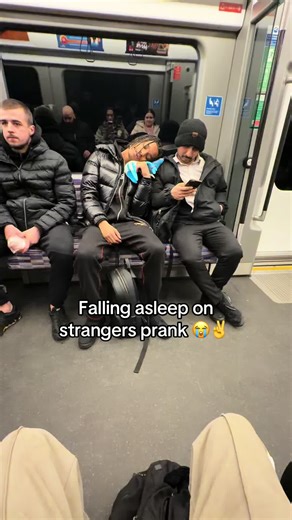 Falling Asleep on Strangers Prank