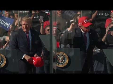 Trump breaks out NEW MOVES during his iconic dance in Arizona